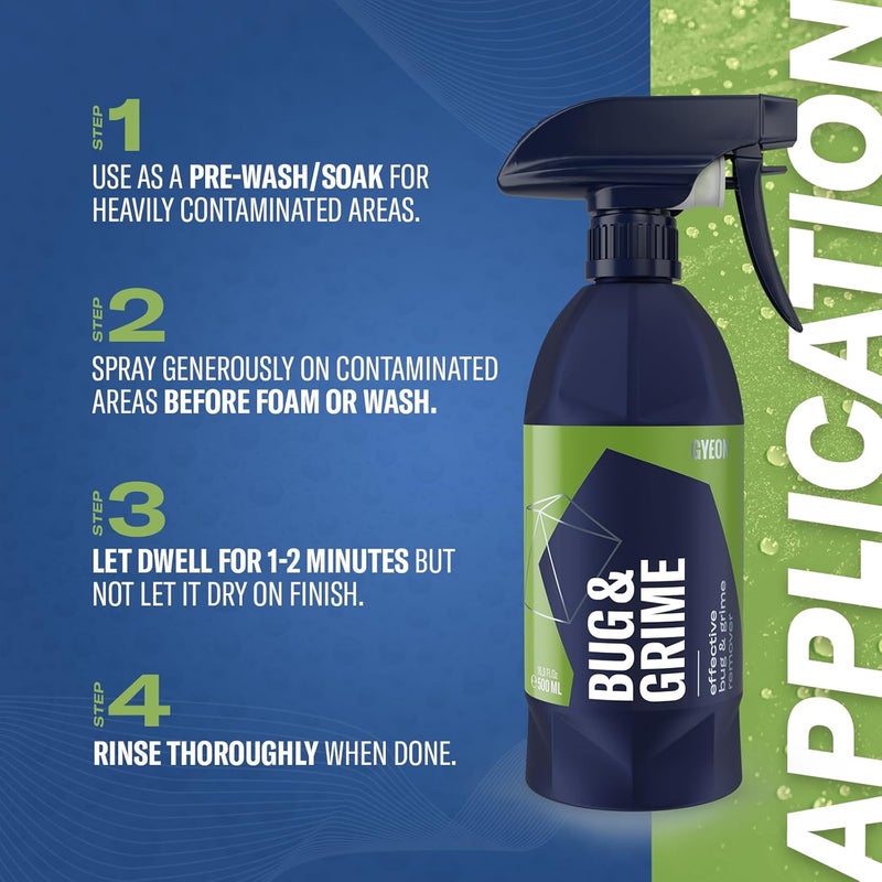 Gyeon Bug & Grime Remover Safe Ceramic Coating Cleaner Tar Tree Sap Road Film Oily Residue Paint Glass Trim Safe Pre Wash Detail Spray Ceramic‑Friendly Finish - Image 1